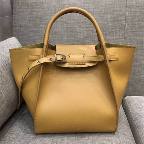 celine small big bag with long strap in smooth calfskin|CELINE Smooth Calfskin Small Long Strap Big Bag Tan.